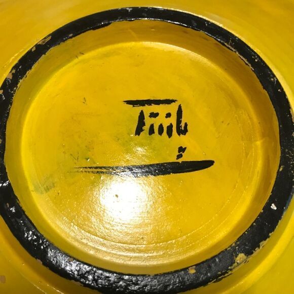 Vintage Ceramic Shallow Dish with Horse and Greek Key Design. Vintage Pottery - Picture 5 of 7